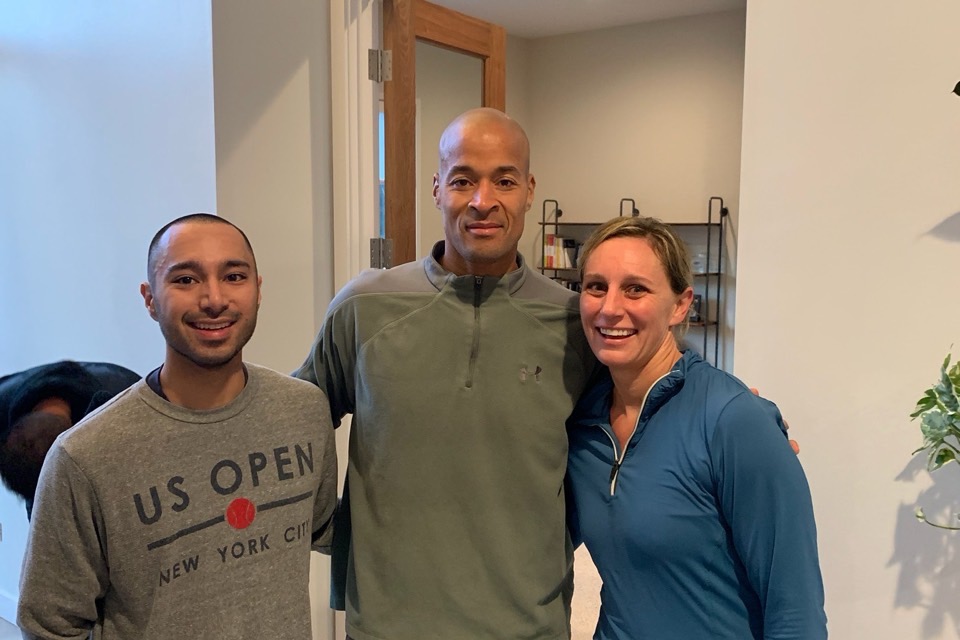 Eric Dumlao with David Goggins during his Dealer Inspire years