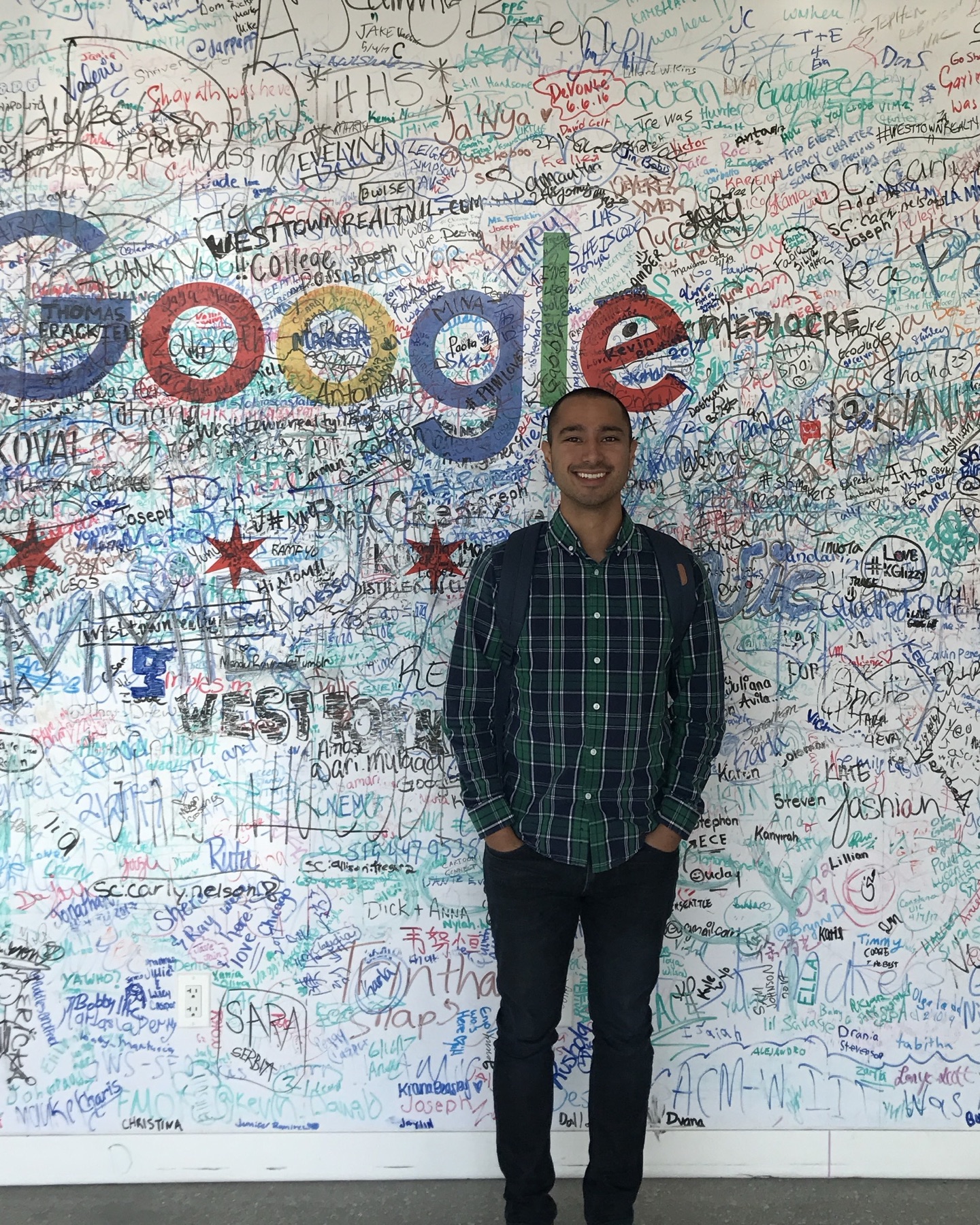 Eric Dumlao visiting Google during his Dealer Inspire years